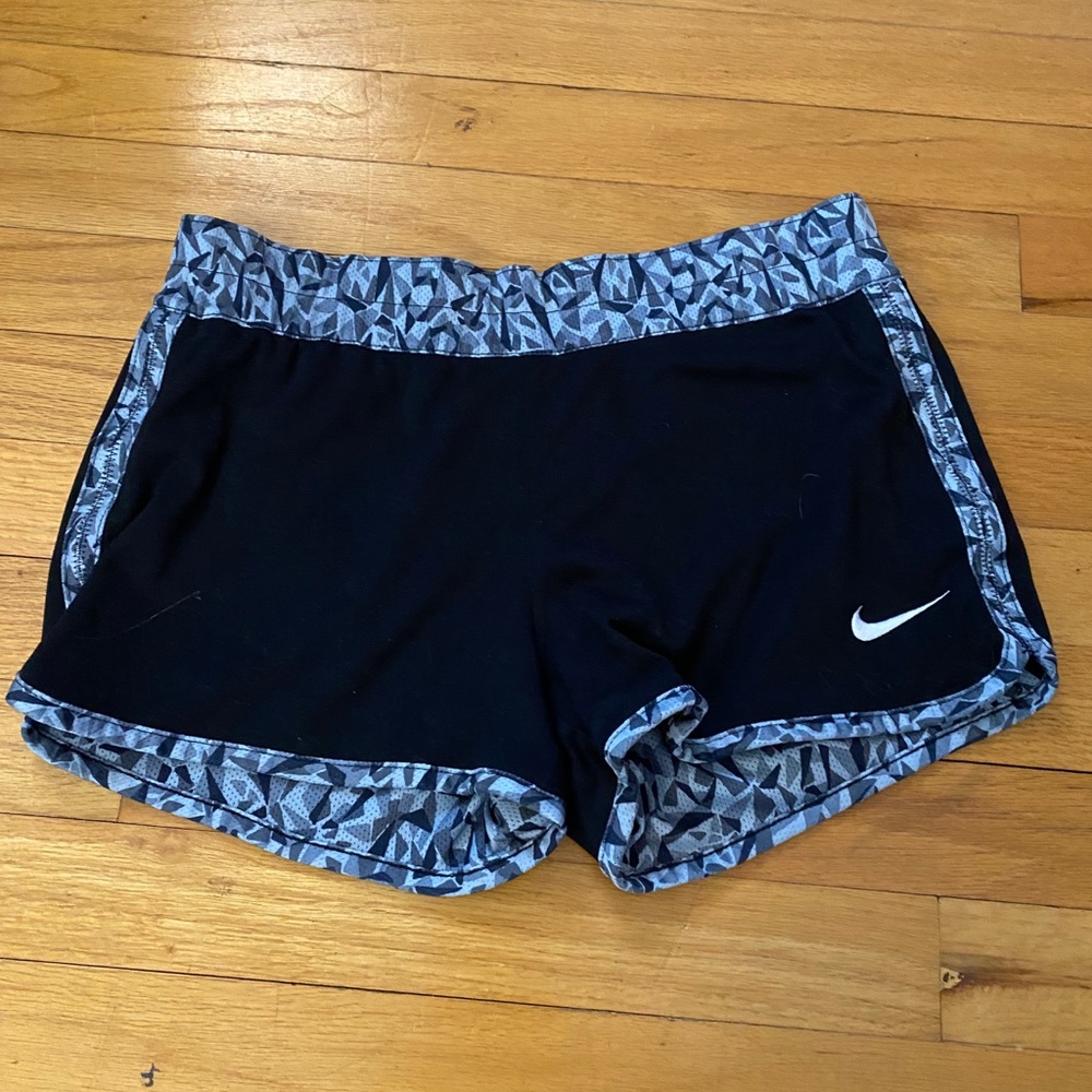 Black patterned reversible Nike shorts